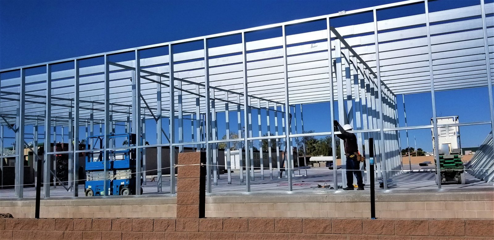 Electrical work in a commercial building